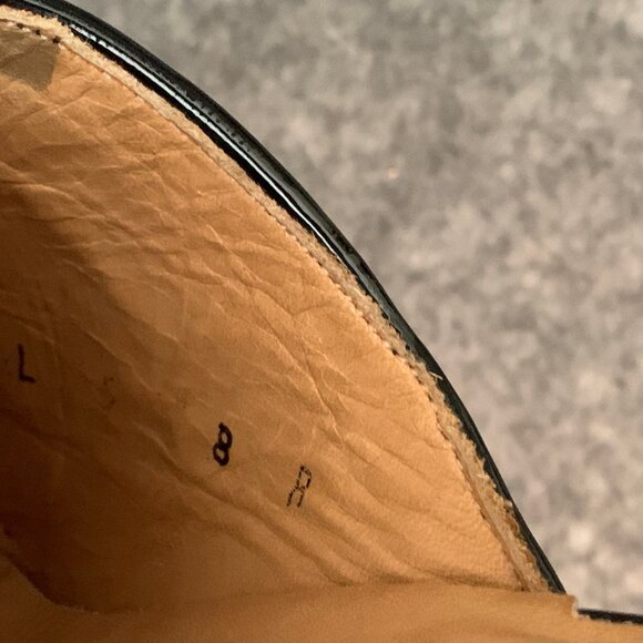 Leddy Vaquero Women’s Black Patent Leather Western Cowboy Mules Slip On Sandals - Picture 10 of 11